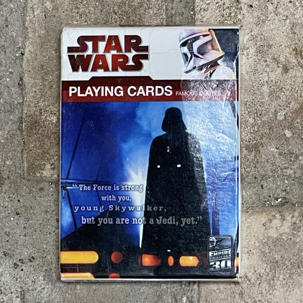 Star Wars Famous Quotes Playing Cards Cartamundi 2009 Made In USA
